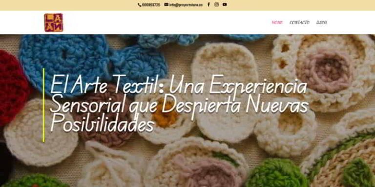 Web proyectolana.es diseñada por Mkcero