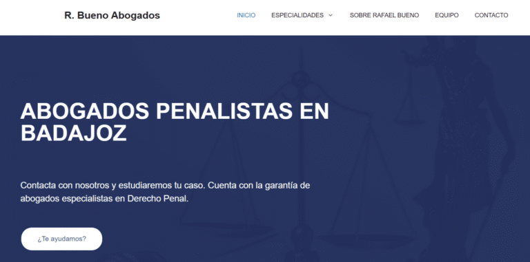 Web rbuenoabogados.es diseñada por Mkcero