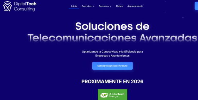 Web digitalconsultingtech.es diseñada por Mkcero