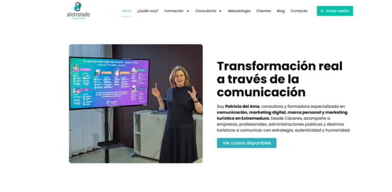 Web consultoriayformacionpatriciadelamo.com diseñada por Mkcero